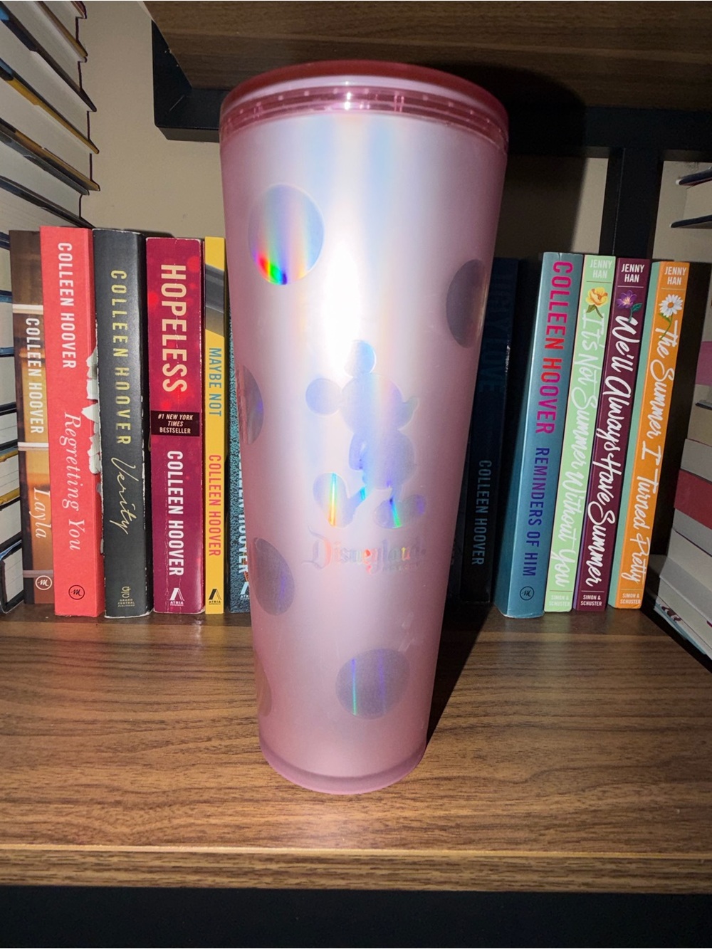 Disneyland Starbucks Pink Iridescent Mickey Tumbler